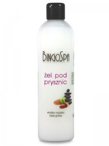 BingoSpa Shower Gel "White Clay and Almonds" 300ml  جل الاستحمام بخلاصة الطين الابيض وخلاصة اللوز