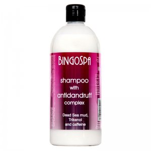 BingoSpa Anti-dandruff Shampoo With Caffeine And Mud From The Dead Sea 500ml  شامبو ضد القشرة بخلاصة الكافيين وطين البحر الميت