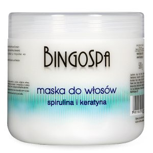 BingoSpa Keratin Hair Mask with Spirulin and Keratin 500ml  ماسك الشعر بخلاصة الكيراتين والسبيرولينا