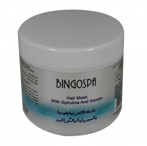 BingoSpa Keratin Hair Mask with Spirulin and Keratin 500ml  ماسك الشعر بخلاصة الكيراتين والسبيرولينا
