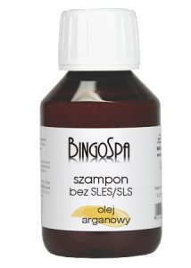 BingoSpa Shampoo No SLES / SLS With Argan Oil 100ml  شامبو بزيت الارغان خالي من لوريل سلفات الصوديوم و لوريل السلفات الايثوكسيلات